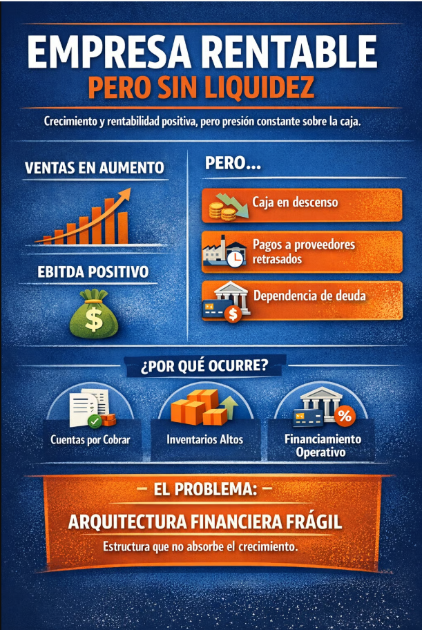 Empresa Rentable pero sin Liquidez: Por Qué Ocurre